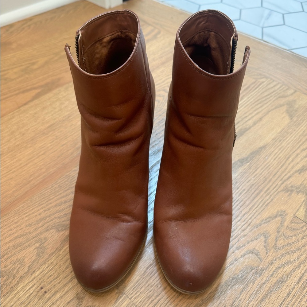 Women’s BP Brown Leather Ankle Booties
